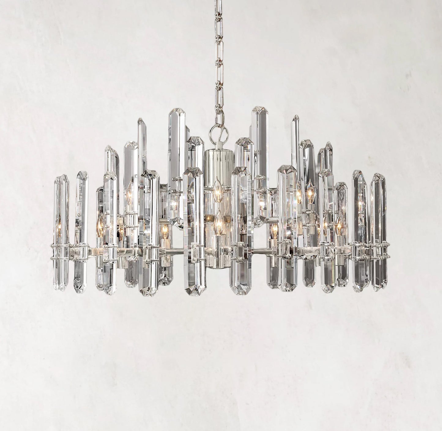 Bonnington Round Chandelier 36" Crystal Chandelier