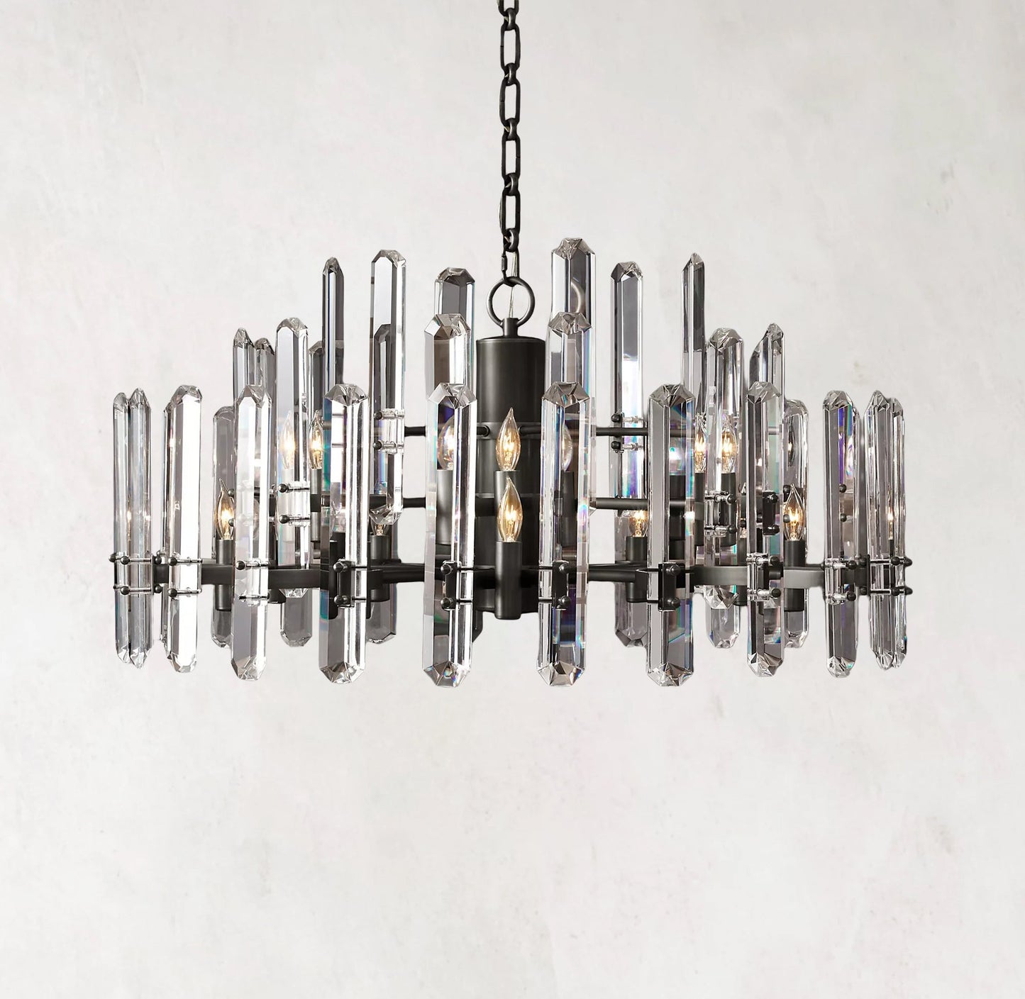 Bonnington Round Chandelier 36" Crystal Chandelier